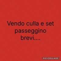 Culla e set passeggino brevi