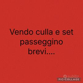 Culla e set passeggino brevi