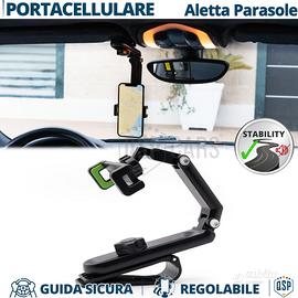 Porta Cellulare Auto da Supporto Aletta Parasole