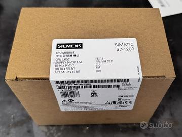 CPU Siemens 6es7215-1hg40-0xb0 1215 nuova sigillat
