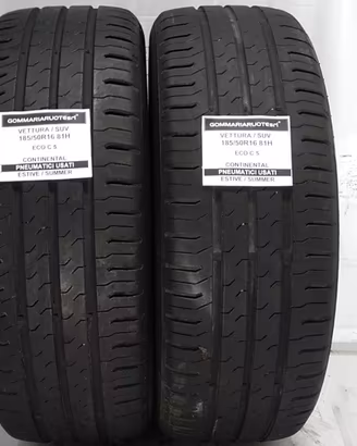 2 PNEUMATICI USATI 185/50R16 81H ECO C 5 CONTINENT