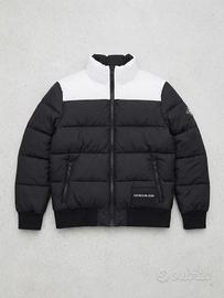 Piumino Calvin Klein Jeans bicolore nero e bianco
