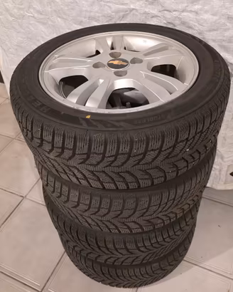 CERHI ORIGINALI  CHEVROLET AVEO +GOMME INVERNALI  