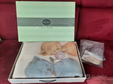 Coperta Somma lettino baby pura lana NUOVA