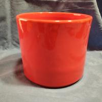 Vaso_portavaso ceramica rosso