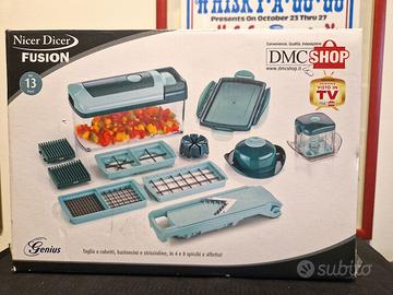 Nicer Dicer Fusion Genius Set 13 Pezzi - Mai Usato