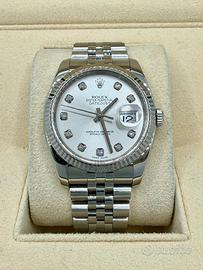 ROLEX DATEJUST 116234  DIAMOND DIAL SUPER JUBILEE