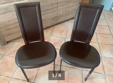 Sedie Lara Cattelan cuoio design