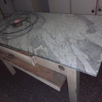 Tavolo da cucina 1940- piano in marmo-