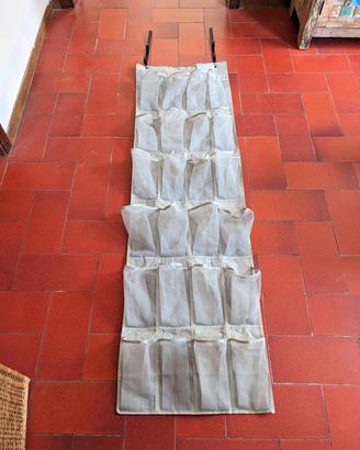 Scarpiera da porta salvaspazio a 24 tasche