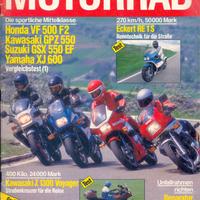 Rivista tedesca MOTORRAD numero 13 del 1984