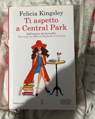libro “ti aspetto a central park” copertina rigida