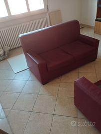 Divano 2posti in pelle made in Italy