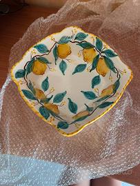 Centrotavola/portafrutta ceramica di vietri