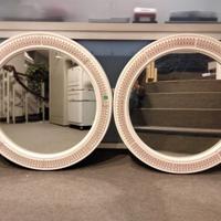 N. 2 Specchi Carrara&Matta Tondi Decorati