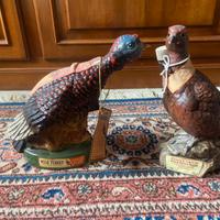 Wild Turkey Bourbon Whiskey in Porcelain Decanters