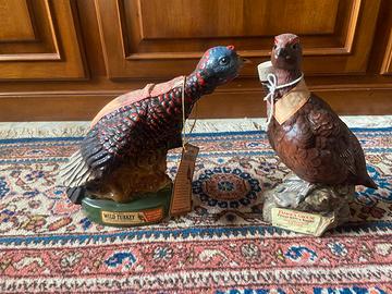 Wild Turkey Bourbon Whiskey in Porcelain Decanters