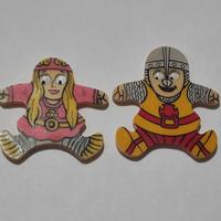 Meeple pedine vichinghi vintage anni 90