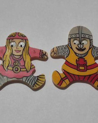Meeple pedine vichinghi vintage anni 90