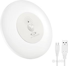 Plafoniera con sensore di movimento, ricaricabile