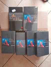 6 VHS PRO Videocassette vergini sigillate