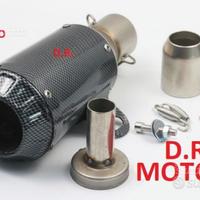 SCARICO full carbon look corto 28 cm