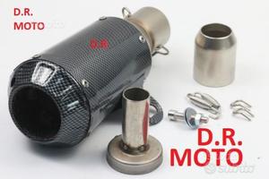 SCARICO full carbon look corto 28 cm