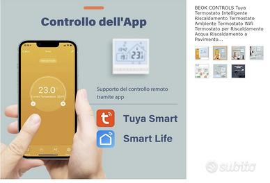 Tuya WiFi Termostato riscaldamento elettrico a pavimento caldaia