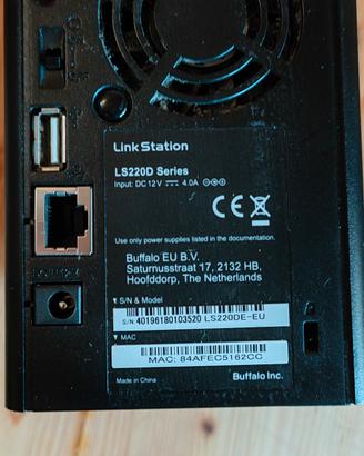 nas buffalo link station LS220d series 2tb+2tb