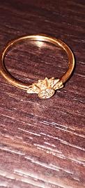 anello Pandora Sole Luminoso originale placato oro