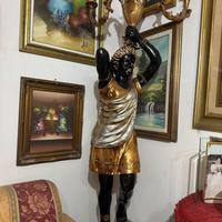 Servo Veneziano Moro Candelabro 220cm