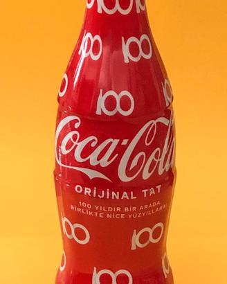 COCA-COLA CENTENARIO BOTTIGLIA VETRO WRAPPATO