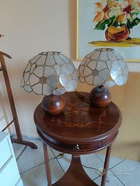 set  lampade abat jour vintage