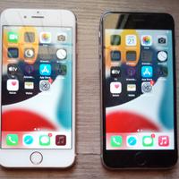 2 iPhone 6s rosa e nero