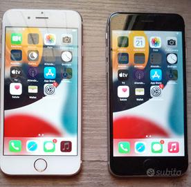 2 iPhone 6s rosa e nero