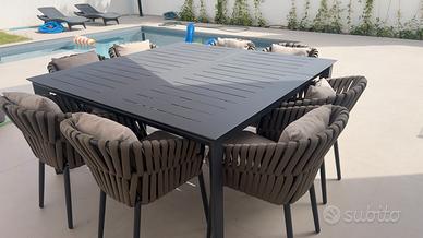 Set da giardino tavolo e sedie da esterno