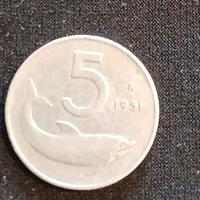 cinque lire italiane