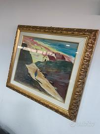 Quadro dipinto originale Romano Mussolini