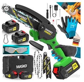 MASKO® Mini motosega con batteria da 8000 mAh