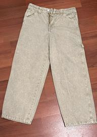 Jeans baggy beige