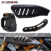 Honda Monkey, cover in carbonio per scarico origin