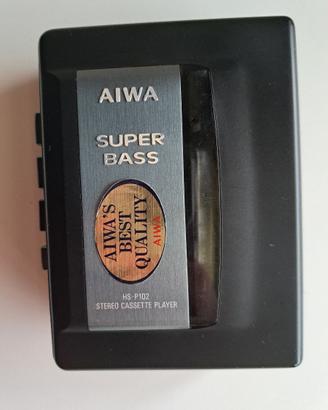 Walkman lettore cassette vintage Aiwa HS-P102 Supe