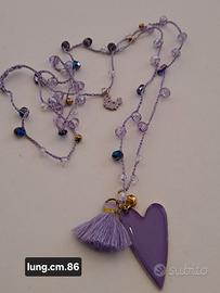 Collana perline vetro