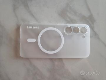 Cover Originale per Samsung S23 bianco trasparente