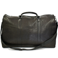 Borsone da Viaggio Vera Pelle Nero Bagaglio Aereo