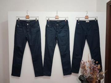 Lotto 3 Pantaloni NeroGiardini Donna (Blu/Nero)
