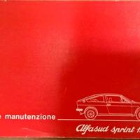 ALFA ROMEO ALFASUD SPRINT 1.3/1.5 I SERIE LIBRETTO
