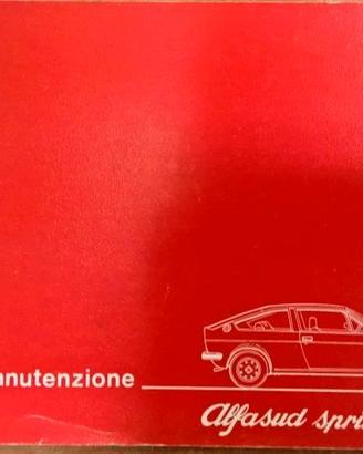 ALFA ROMEO ALFASUD SPRINT 1.3/1.5 I SERIE LIBRETTO