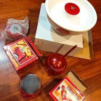 Lotto gadget snack Pringles radio microfono casse