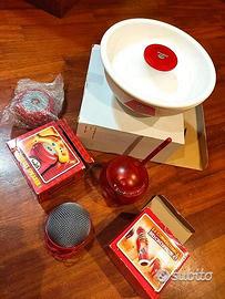 Lotto gadget snack Pringles radio microfono casse